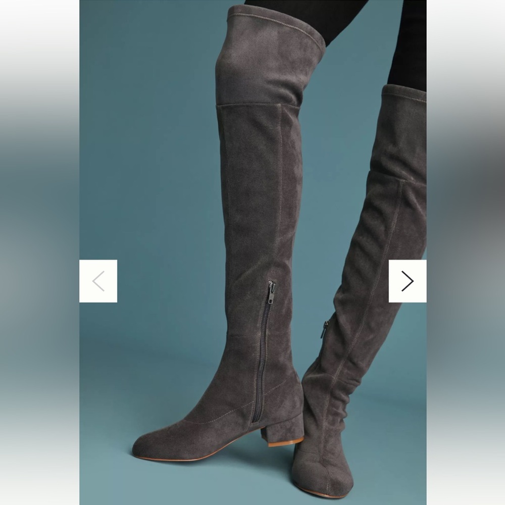 Anthropologie Suede Over-the-Knee Boots Tall Womens 7.5
